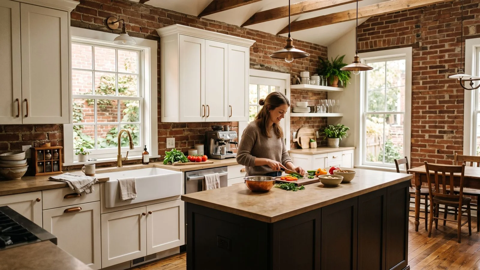 German Village century home kitchen being modernized