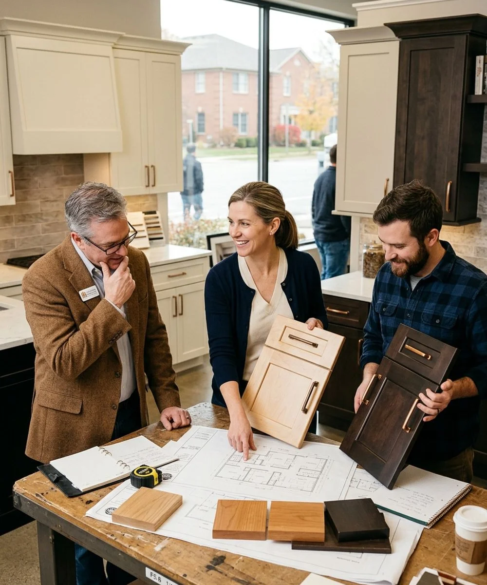 Founding team of Columbus Kitchen Pros in Central Ohio showroom