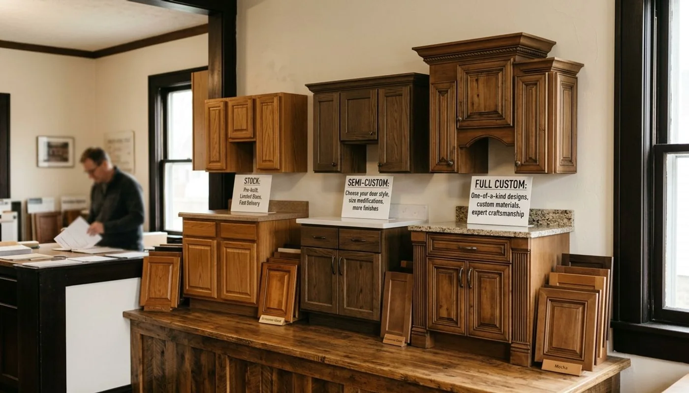Three-tier cabinet comparison graphic